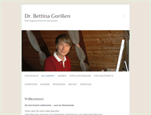 Tablet Screenshot of dr-gorissen.de